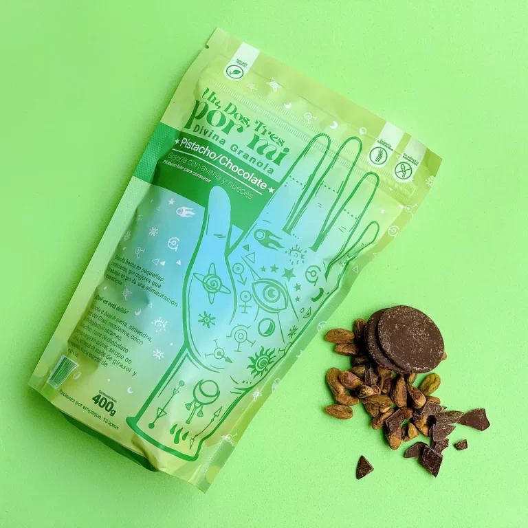 Bolsa de Divina Granola sabor Pistacho Chocolate