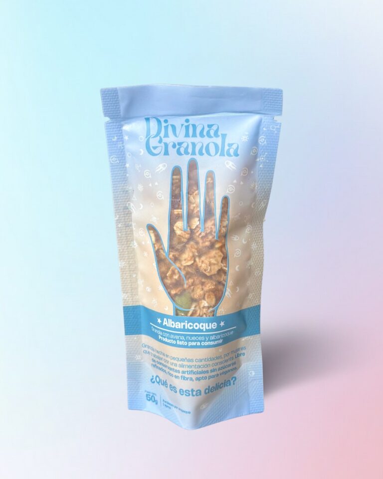 Mini Divina Granola sabor Albaricoque, empaque de 50 gramos