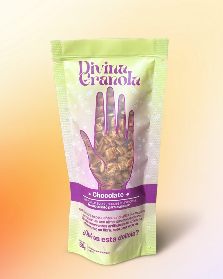 Mini Divina Granola sabor Chocolate, empaque de 50 gramos